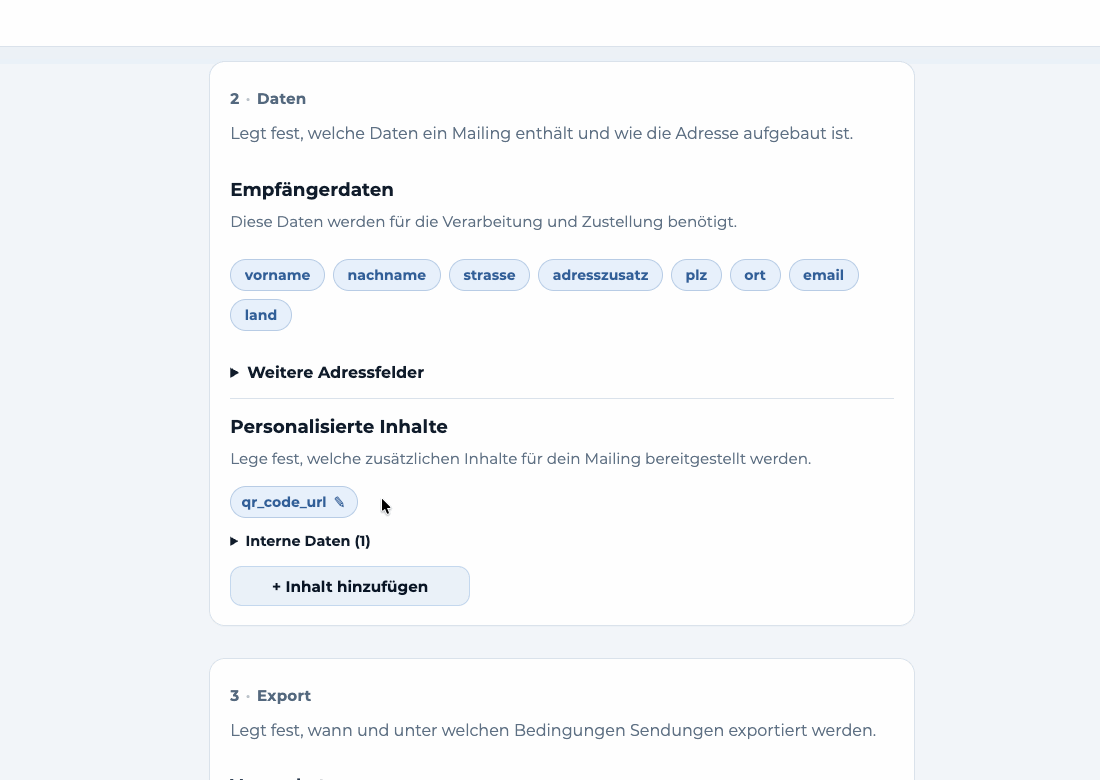 Eine bestehende QR-Code-URL um einen individuellen Gutscheincode ergänzen